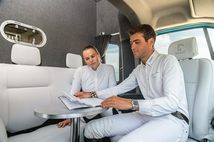 The PROTEO Switch offers flexibility in the cabin for comfort and convenience when at events.