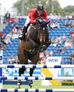 The showjumping began today on the main arena