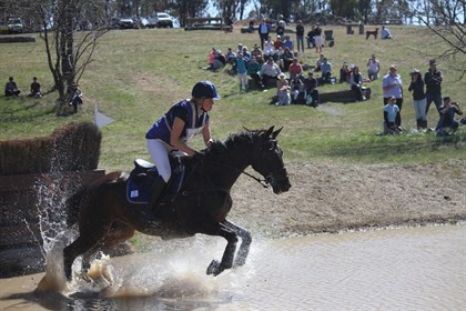 Thea Horsley, winner of the 2* class at Canberra International Horse Trials. © Fiona Gruen from Wallaroo Equestrian