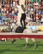 Trick riders at the Opening Ceremony
