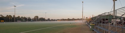 Warwick Polocrosse Club main field at dawn. © Joe McInally